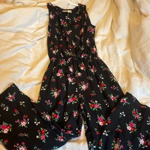 Abercrombie kids floral pantsuit